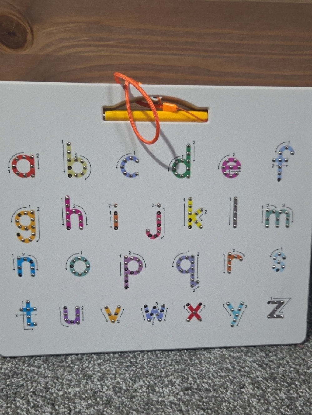 Children's Alphabet Tracing Board - Multi Color Letters - Picture 3 of 5